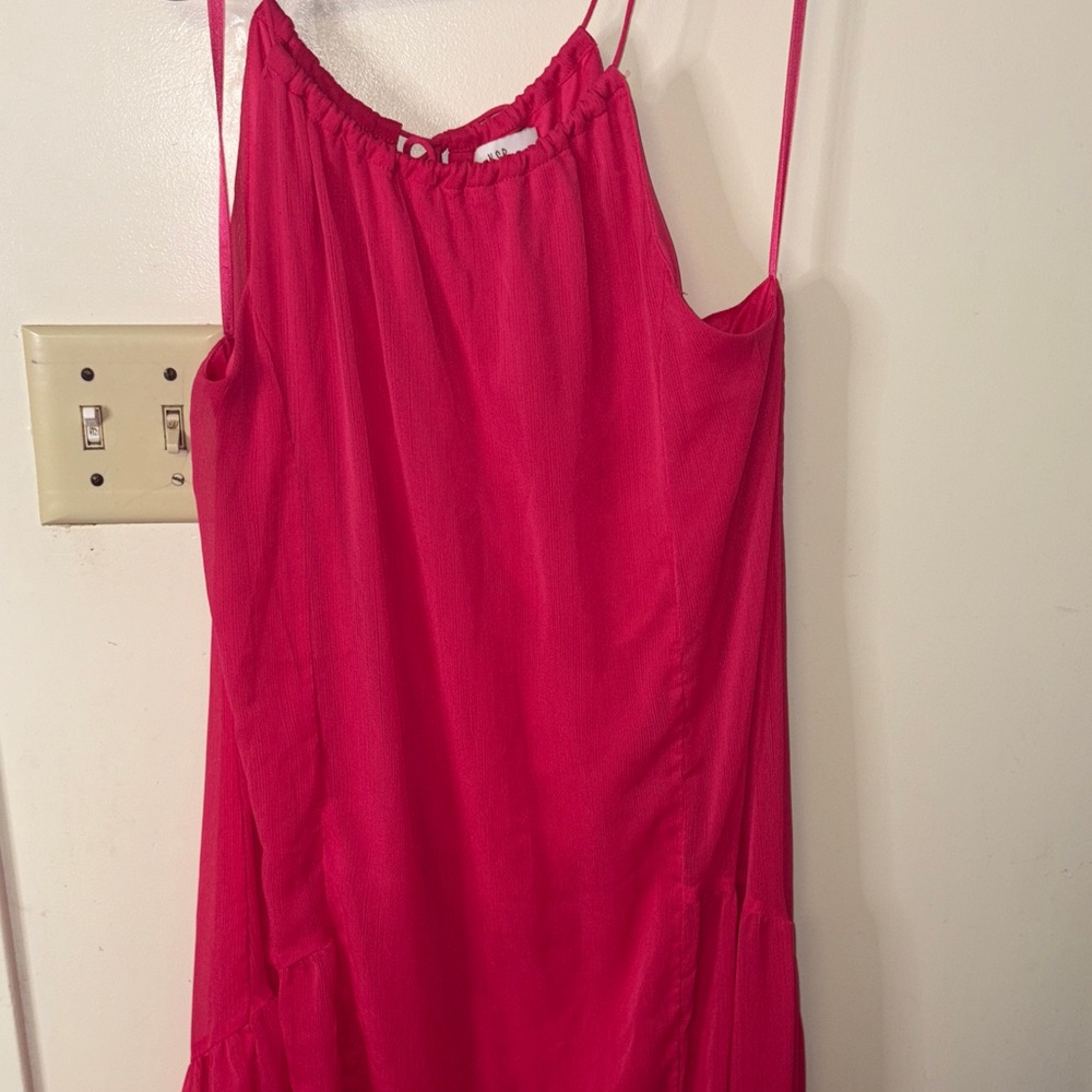 Vibrant Pink Sleeveless Dress